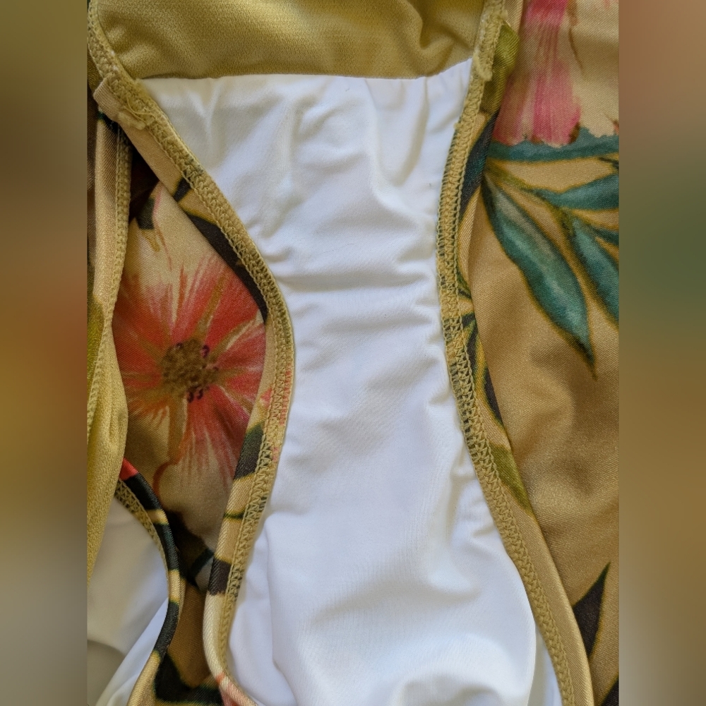Ralph Lauren Floral Tropical Printed Halter One-Piece Swimsuit US 14 - Picture 6 of 6